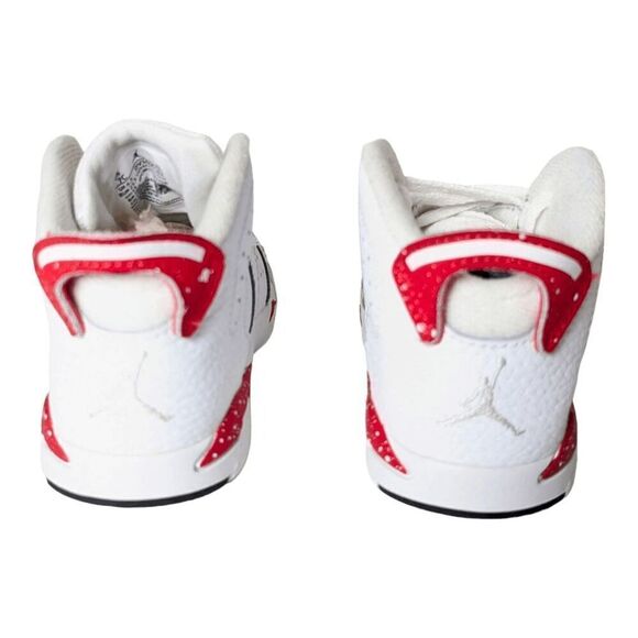 NIKE Air Jordan Retro 6 'Red Oreo' TD Sneakers Size 7C - Picture 5 of 7